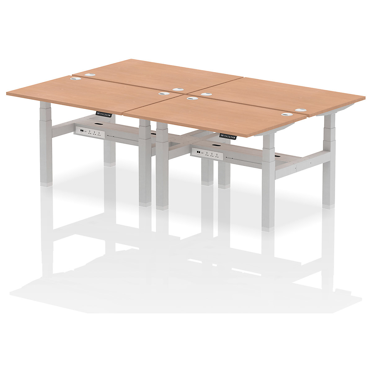 Air Back to Back Standing Desks With USB Ports