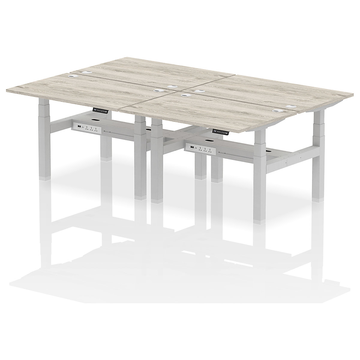Air Back to Back Standing Desks With USB Ports