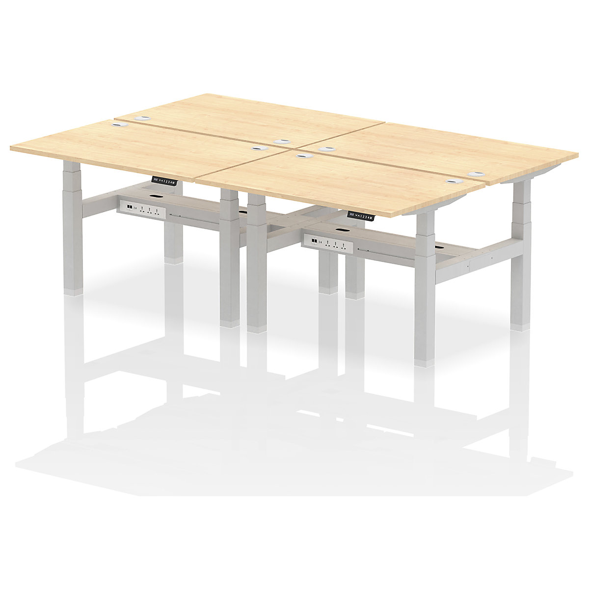 Air Back to Back Standing Desks With USB Ports