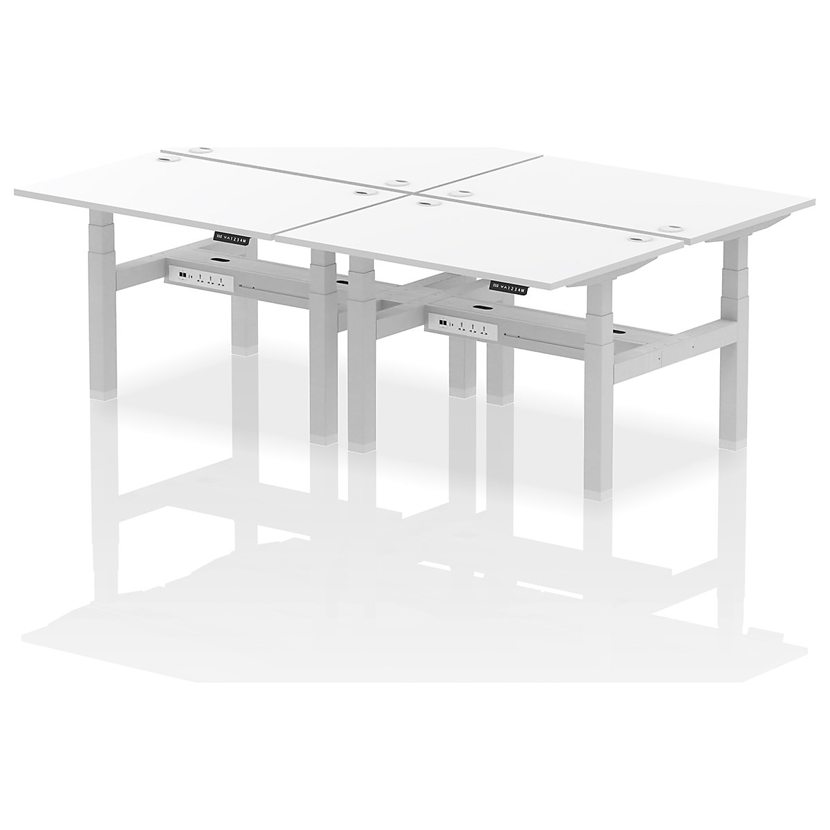 Air Back to Back Standing Desks With USB Ports