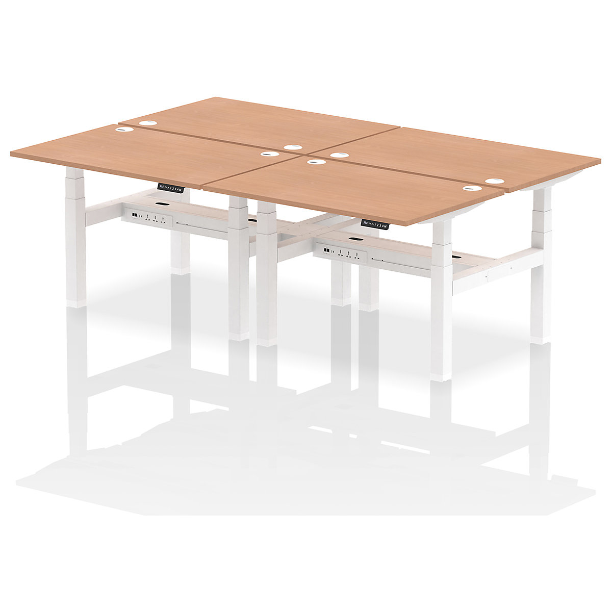 Air Back to Back Standing Desks With USB Ports