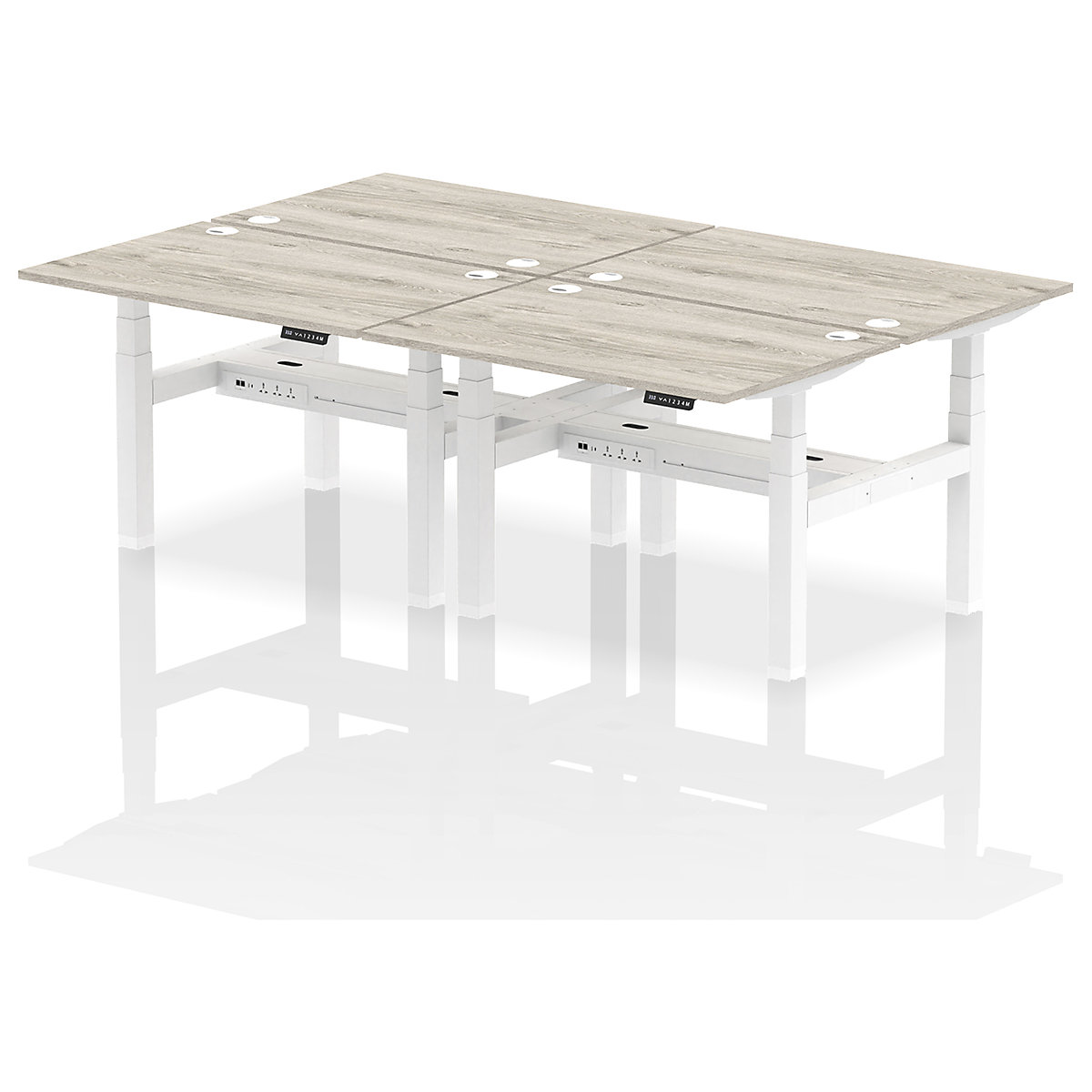 Air Back to Back Standing Desks With USB Ports