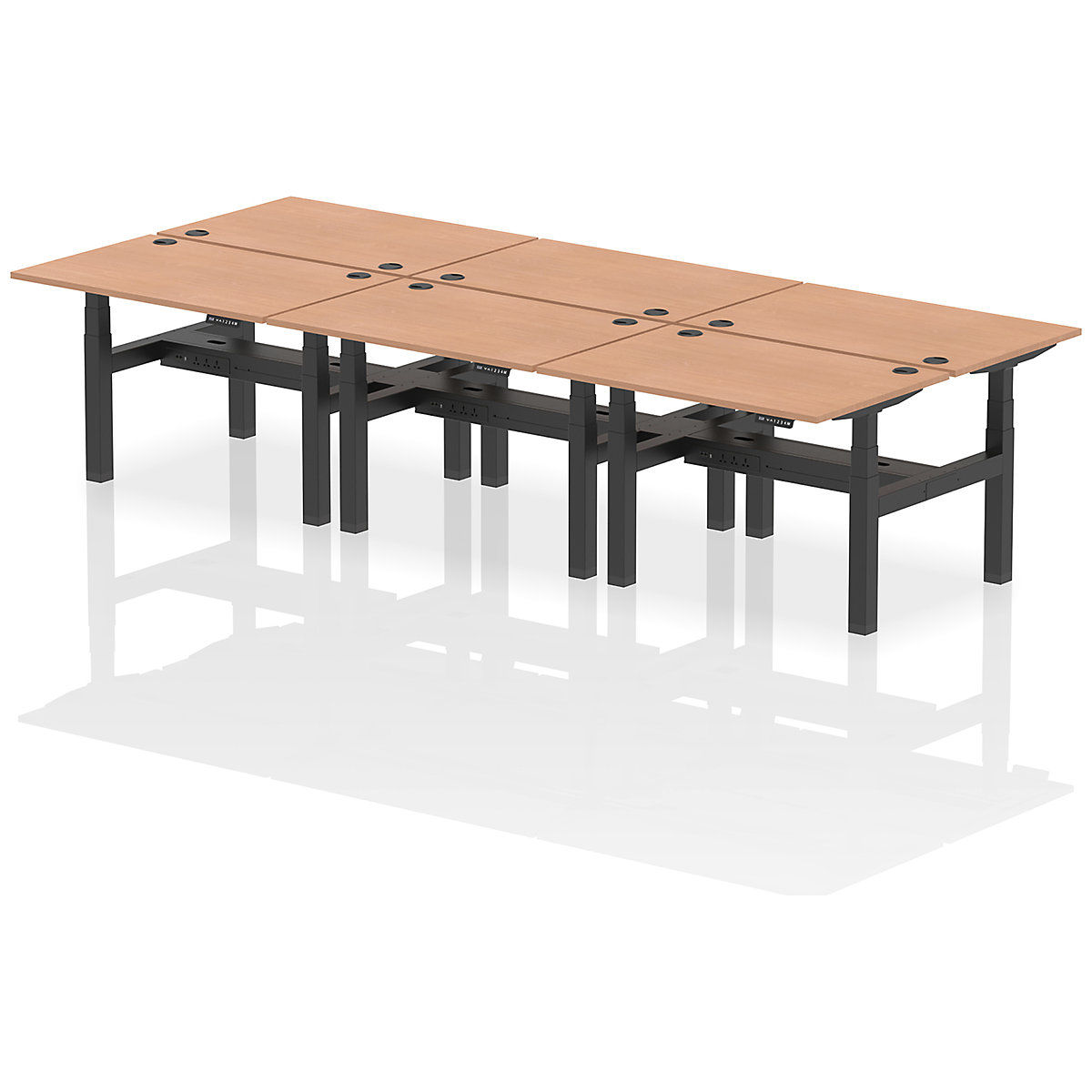 Air Back to Back Standing Desks With USB Ports