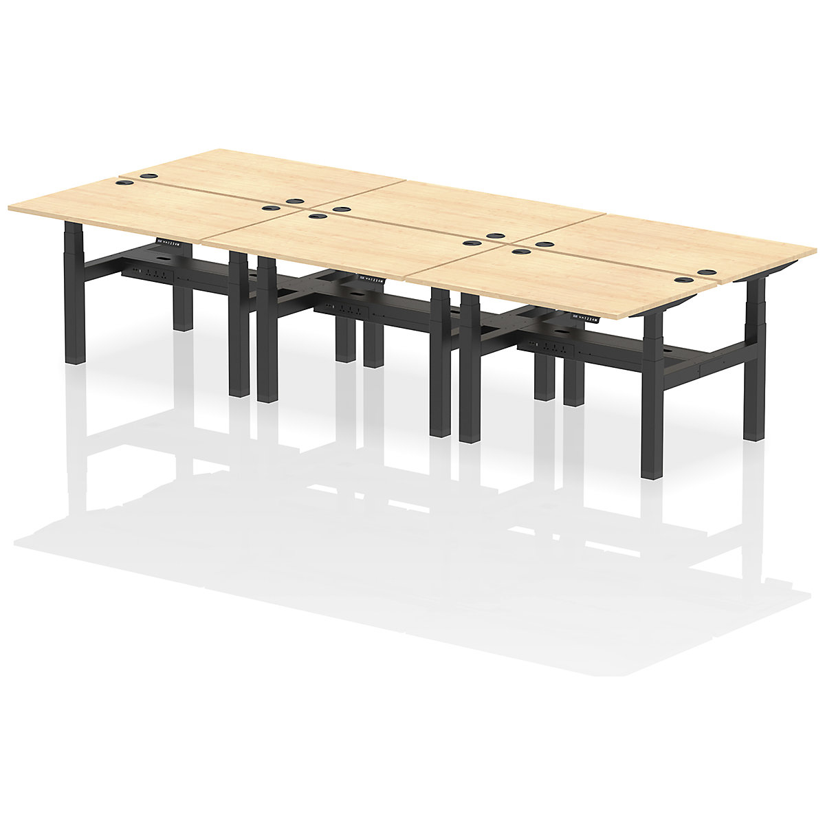 Air Back to Back Standing Desks With USB Ports