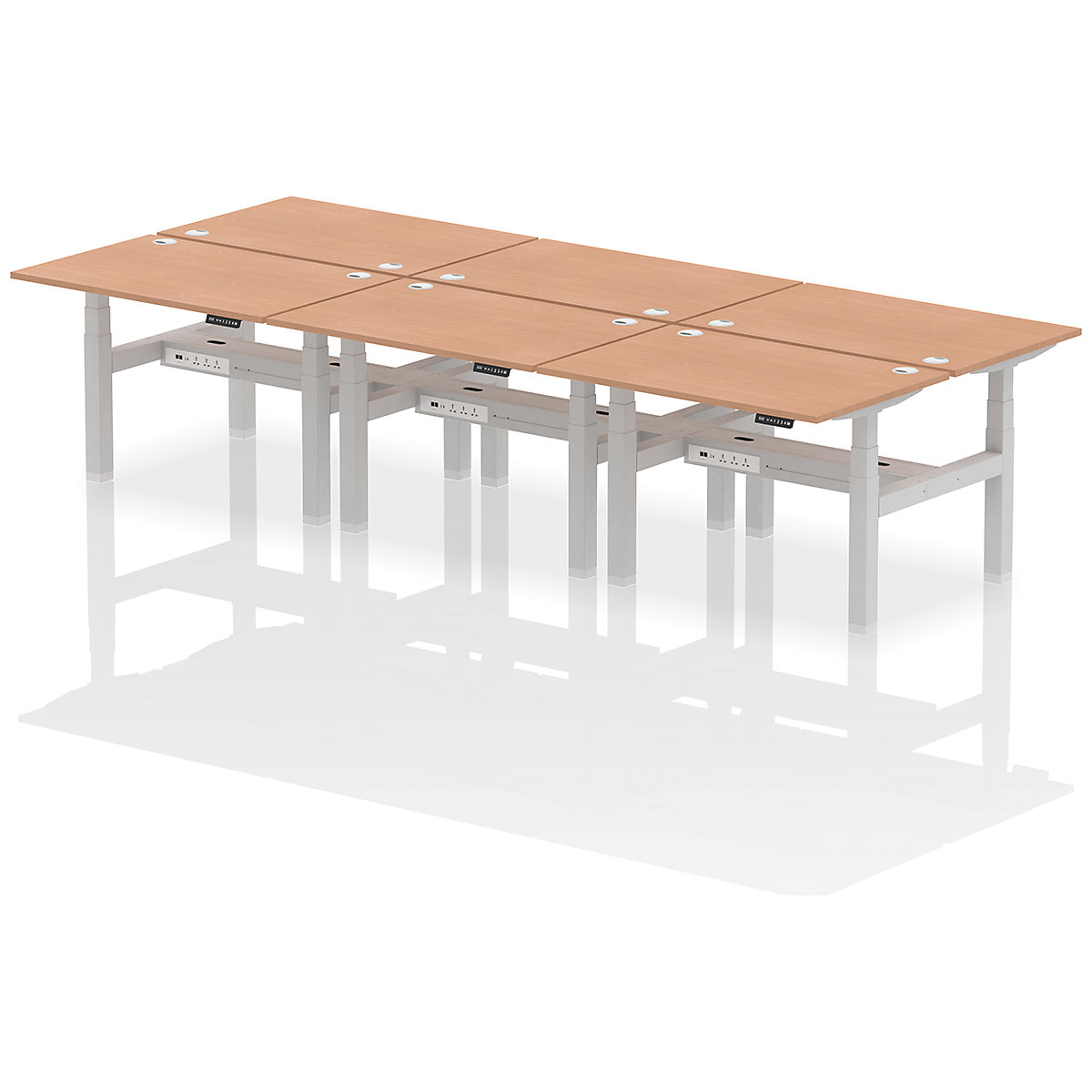 Air Back to Back Standing Desks With USB Ports