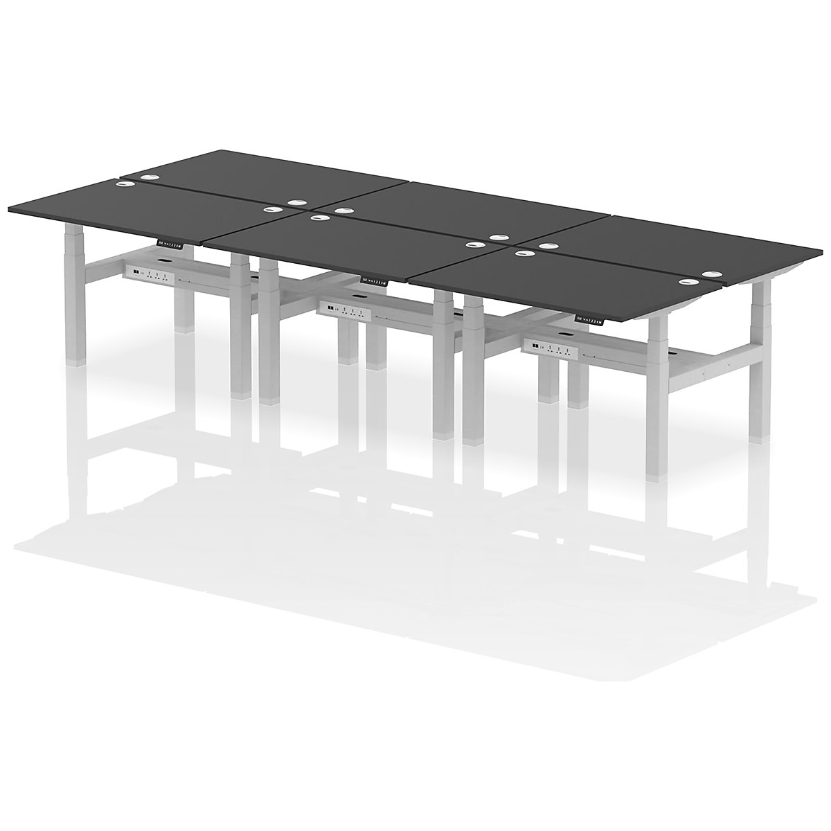 Air Back to Back Standing Desks With USB Ports