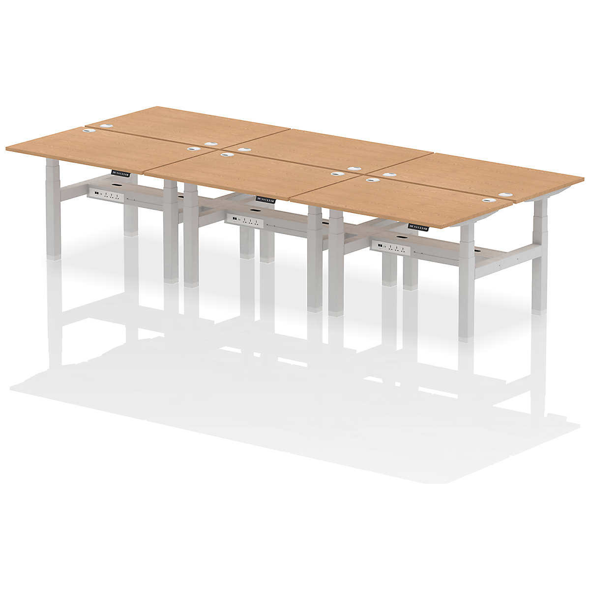 Air Back to Back Standing Desks With USB Ports