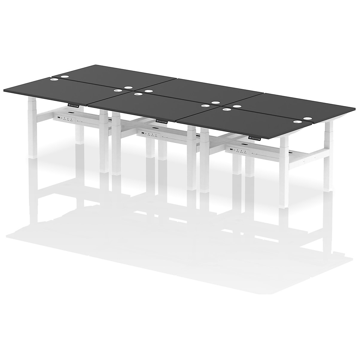 Air Back to Back Standing Desks With USB Ports