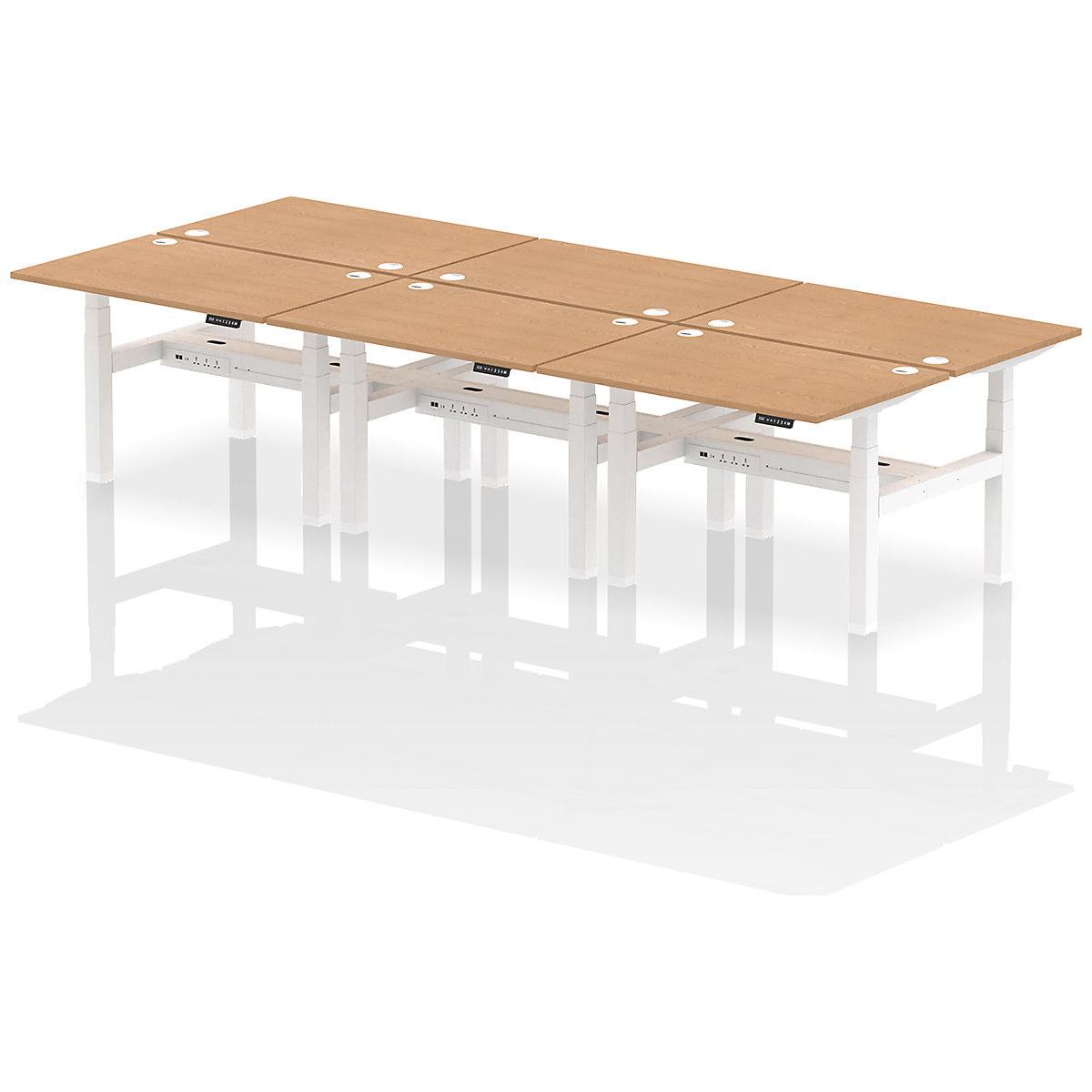 Air Back to Back Standing Desks With USB Ports