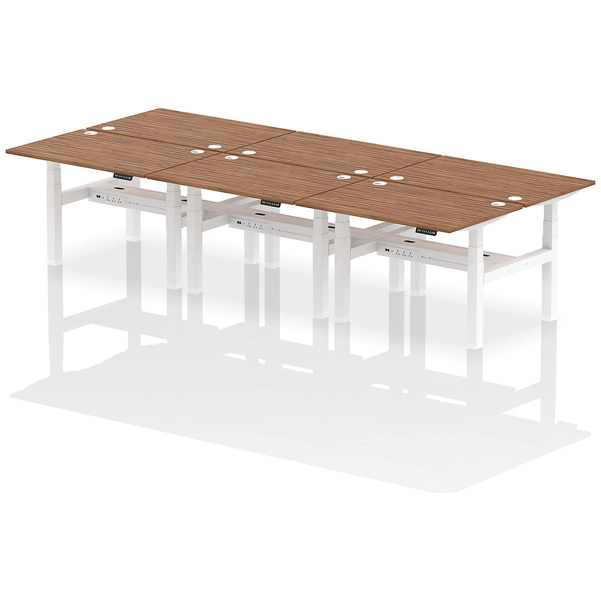Air Back to Back Standing Desks With USB Ports
