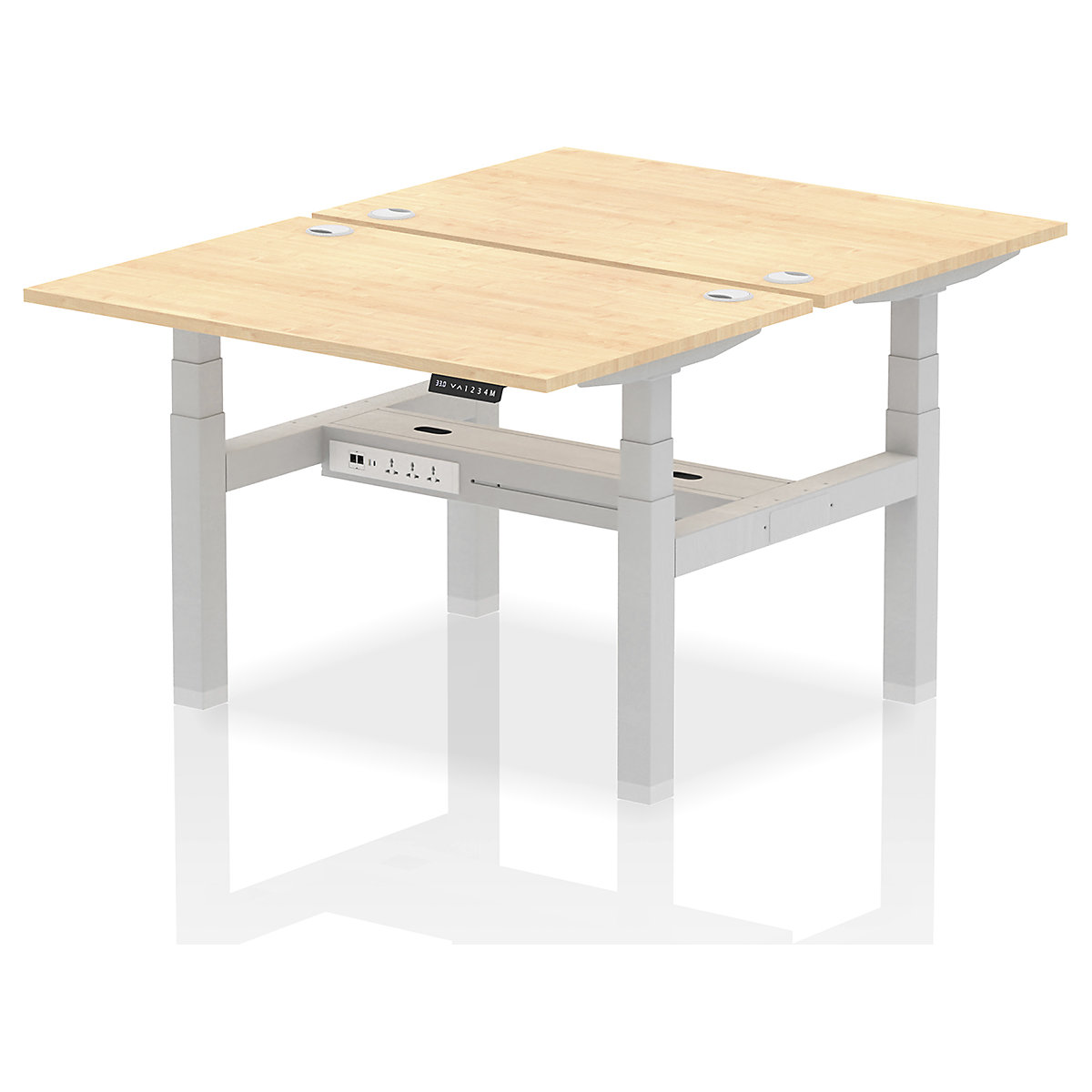 Air Back to Back Standing Desks With USB Ports