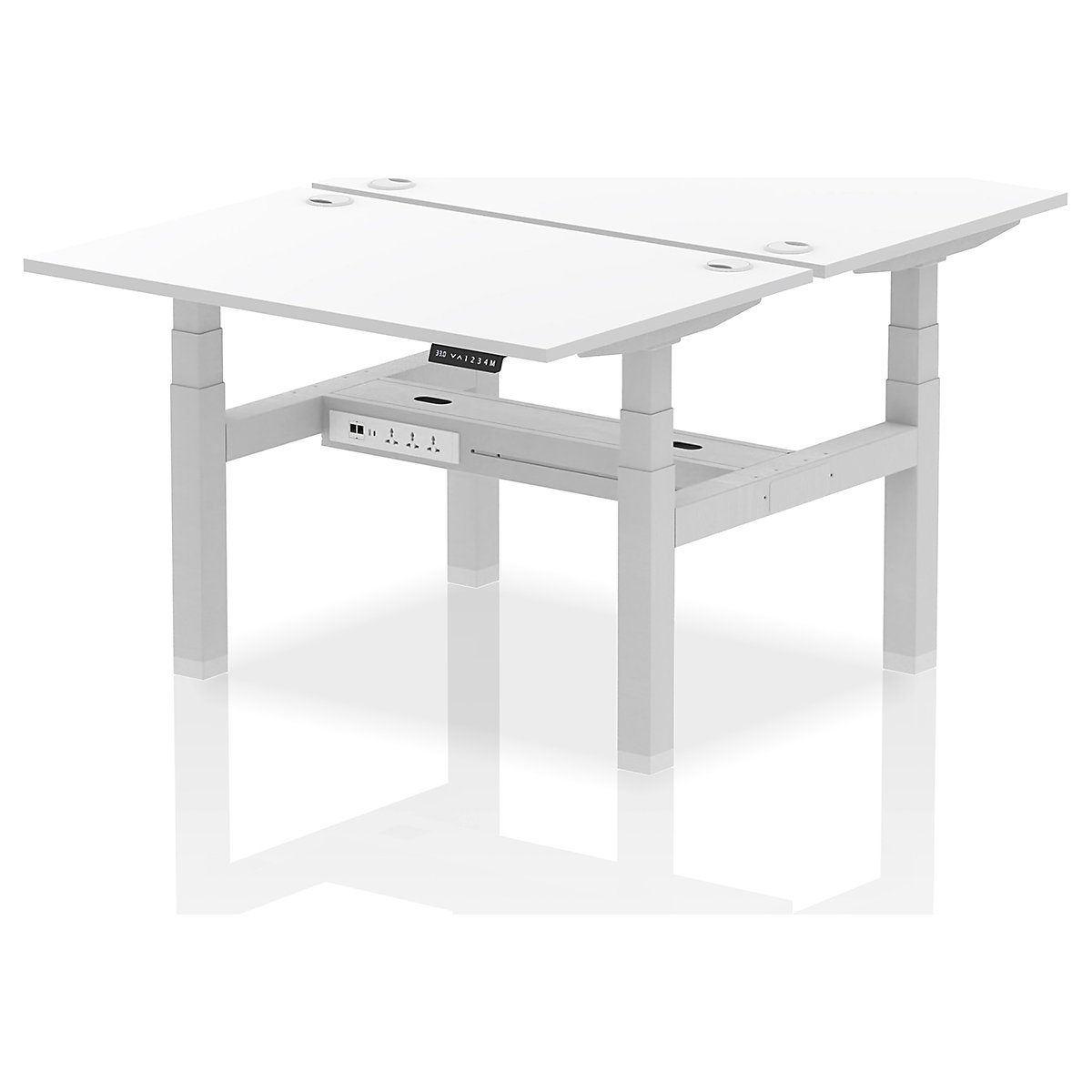Air Back to Back Standing Desks With USB Ports