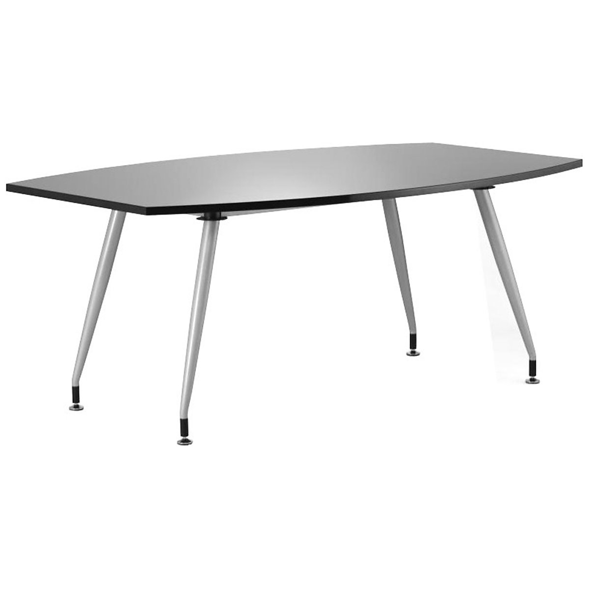 Black Lumina High Gloss Boardroom Table