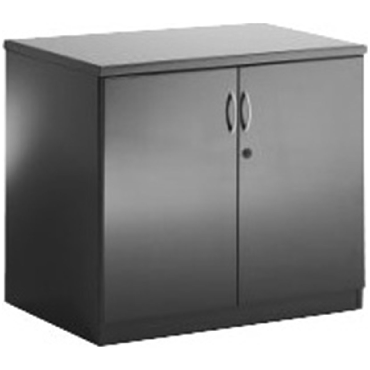 Black Lumina High Gloss Double Door Cupboard