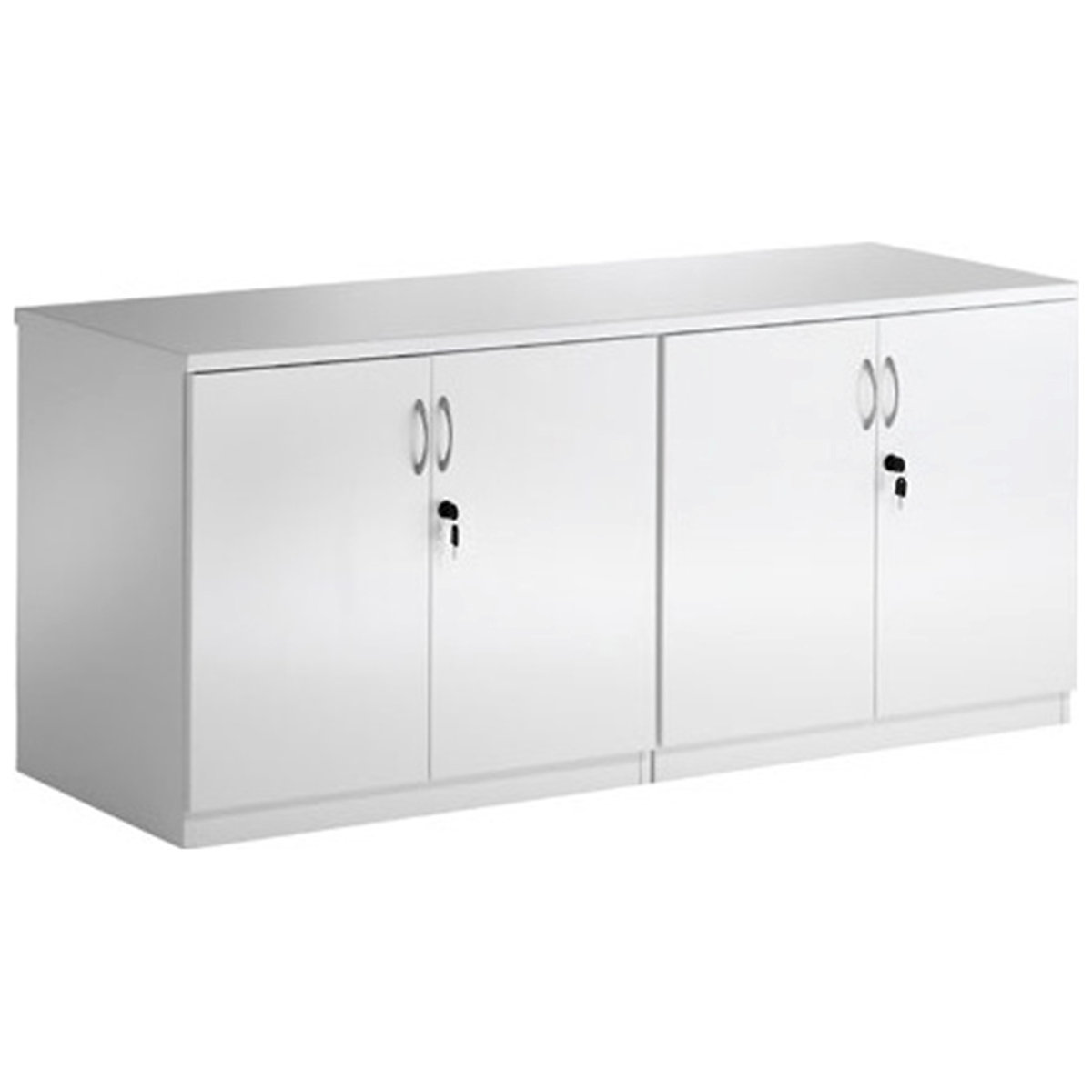 White Lumina High Gloss Credenza Unit