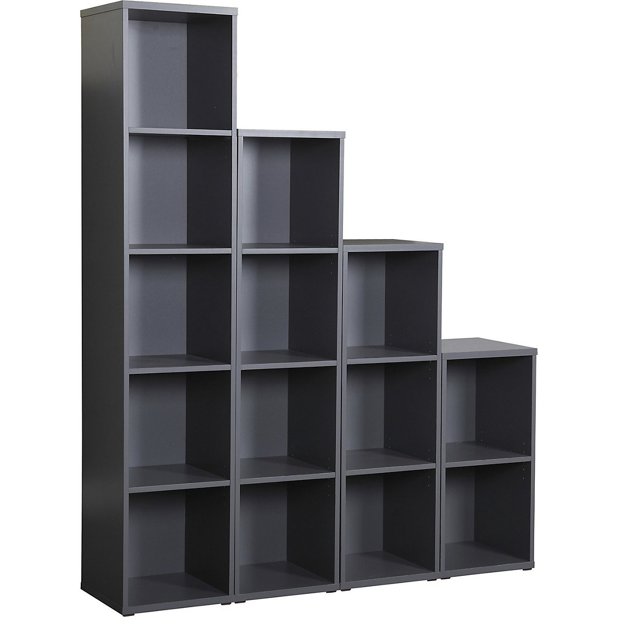 Karbon Narrow Bookcases, Karbon Narrow Bookcases, Karbon Narrow Bookcases 816h x 400w x 400d mm | Grey-6