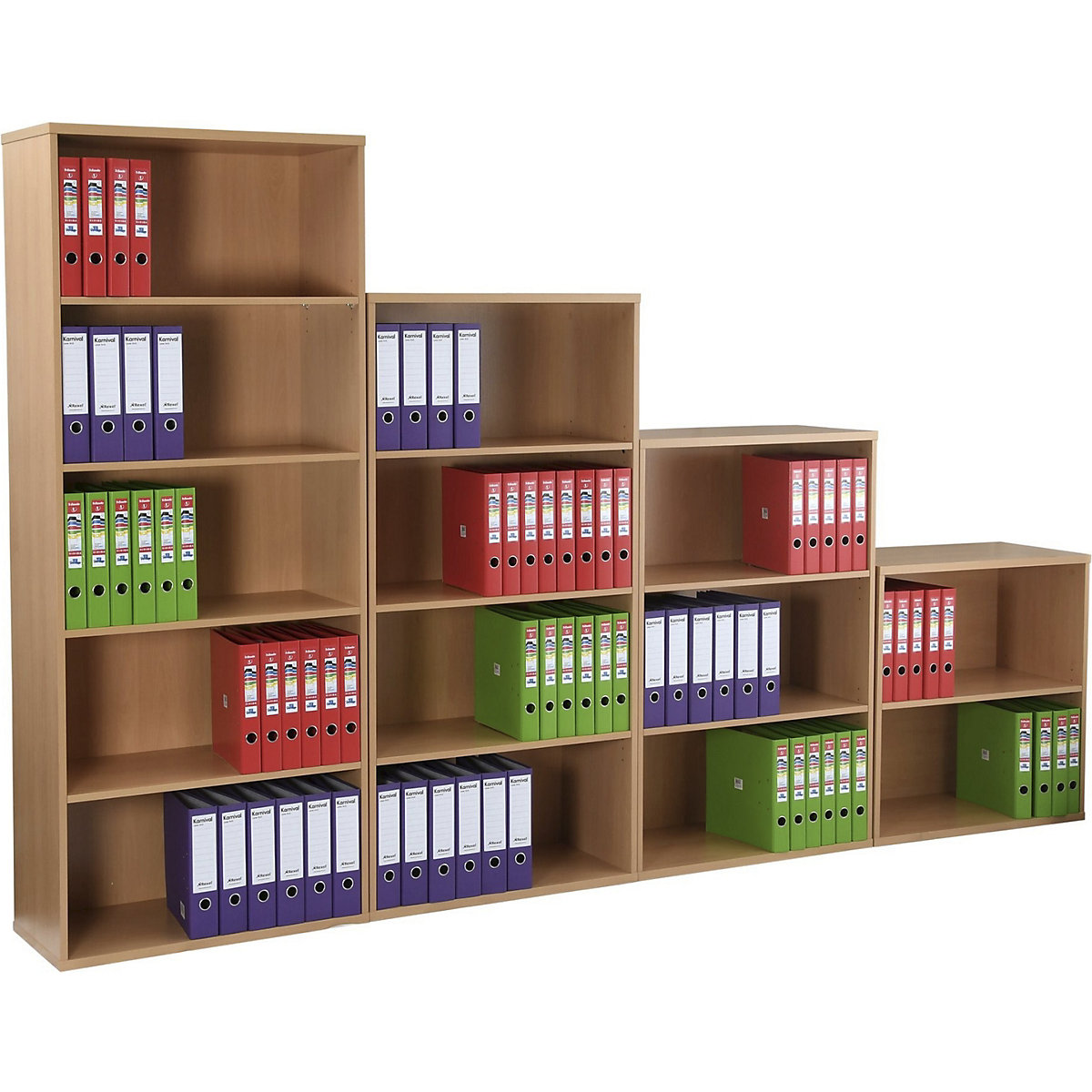 Karbon Office Bookcases (Product illustration 17)-16