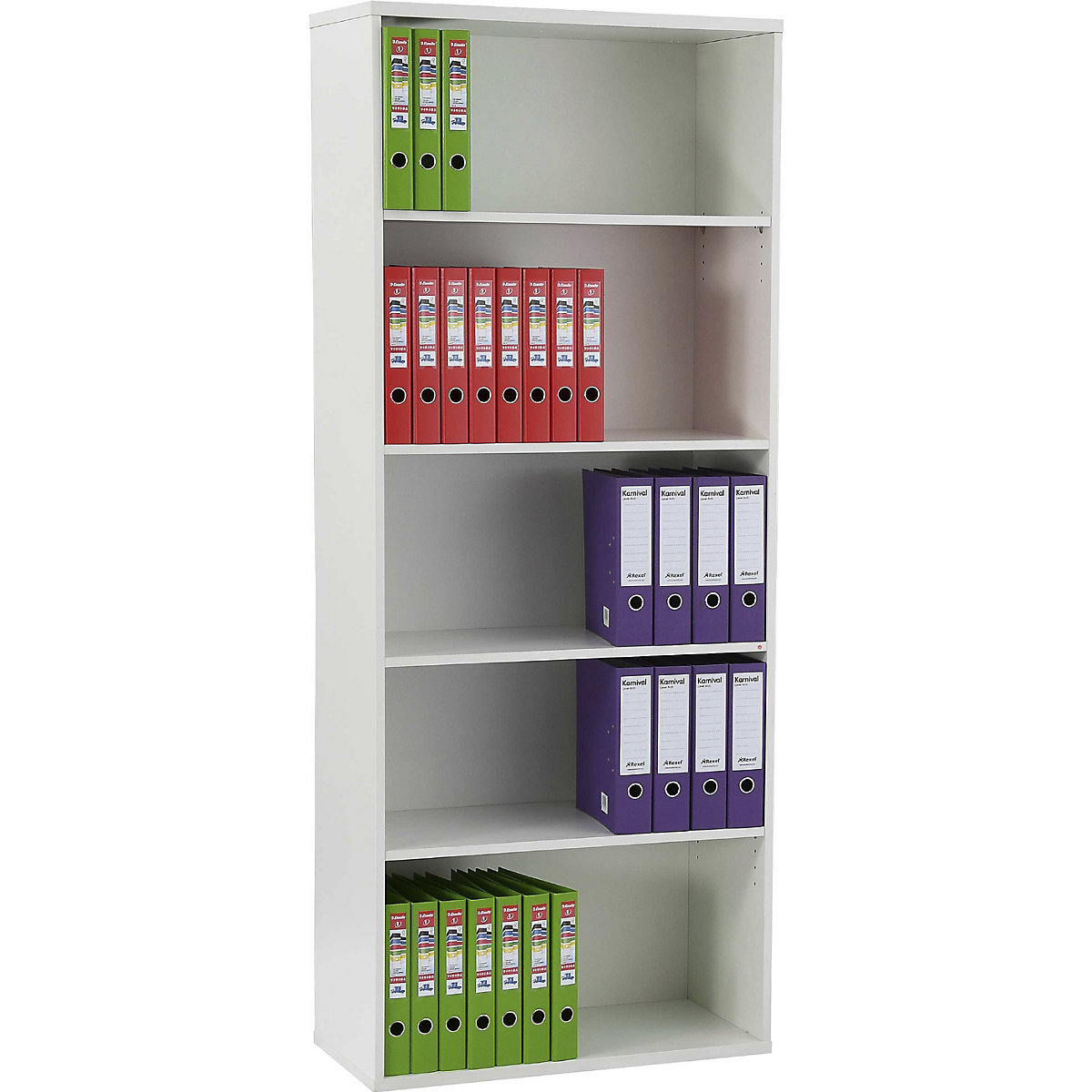 Karbon Office Bookcases, Karbon Office Bookcases, Karbon Office Bookcases 1980h x 800w x 400d mm | White-15