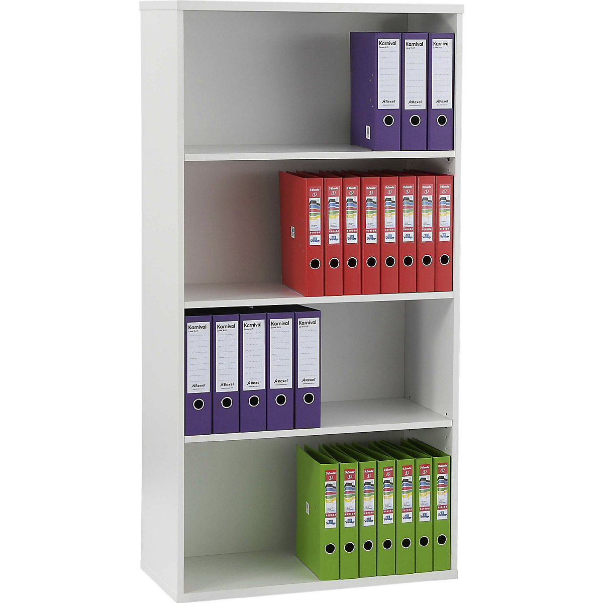 Karbon Office Bookcases, Karbon Office Bookcases, Karbon Office Bookcases 1592h x 800w x 400d mm | White-14