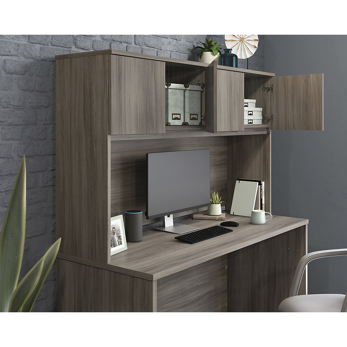 Associate Home Office Desk Hutch (Product illustration 3)-2