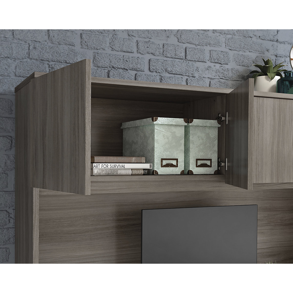 Associate Home Office Desk Hutch (Product illustration 8)-7