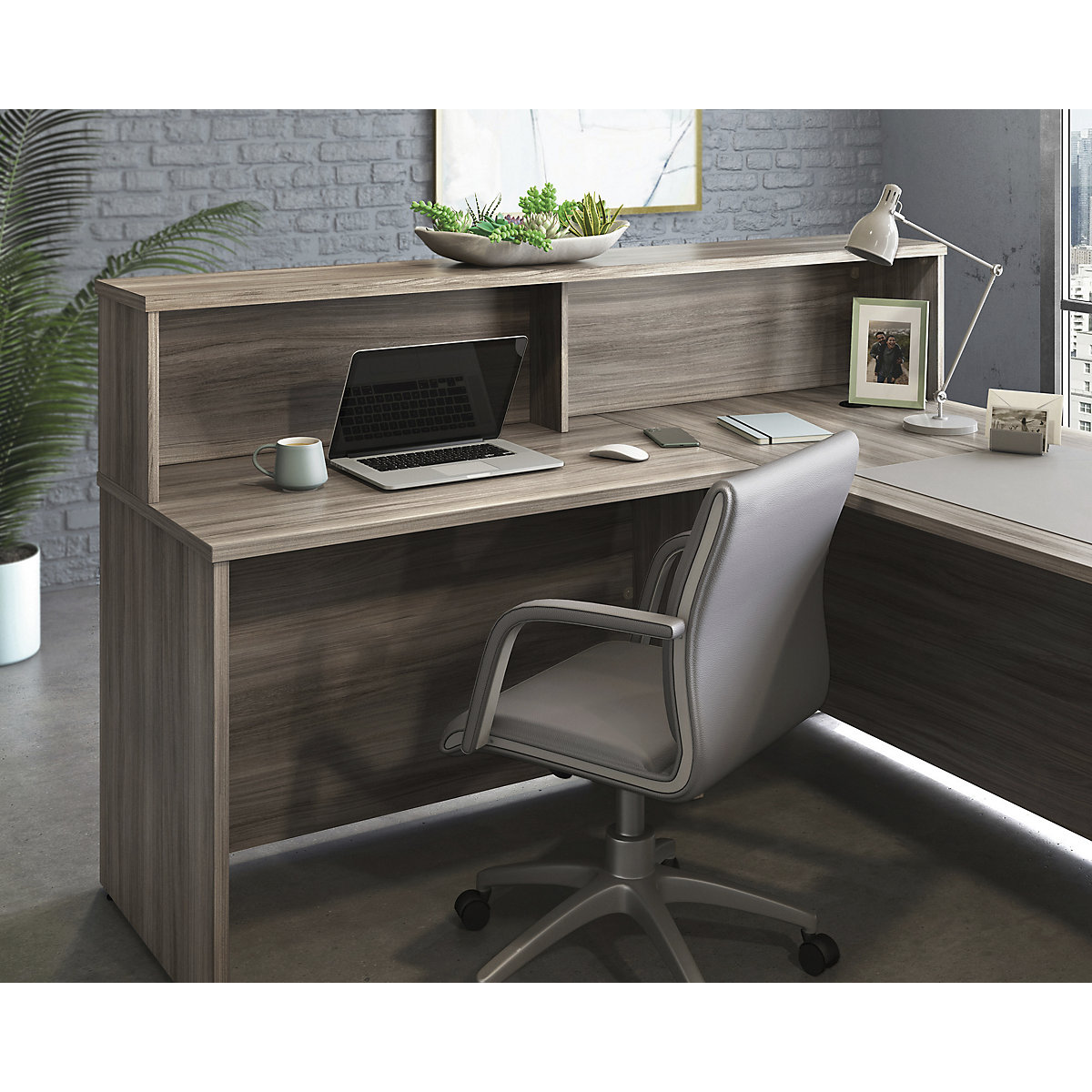 Associate Low Desk Hutch (Product illustration 2)-1