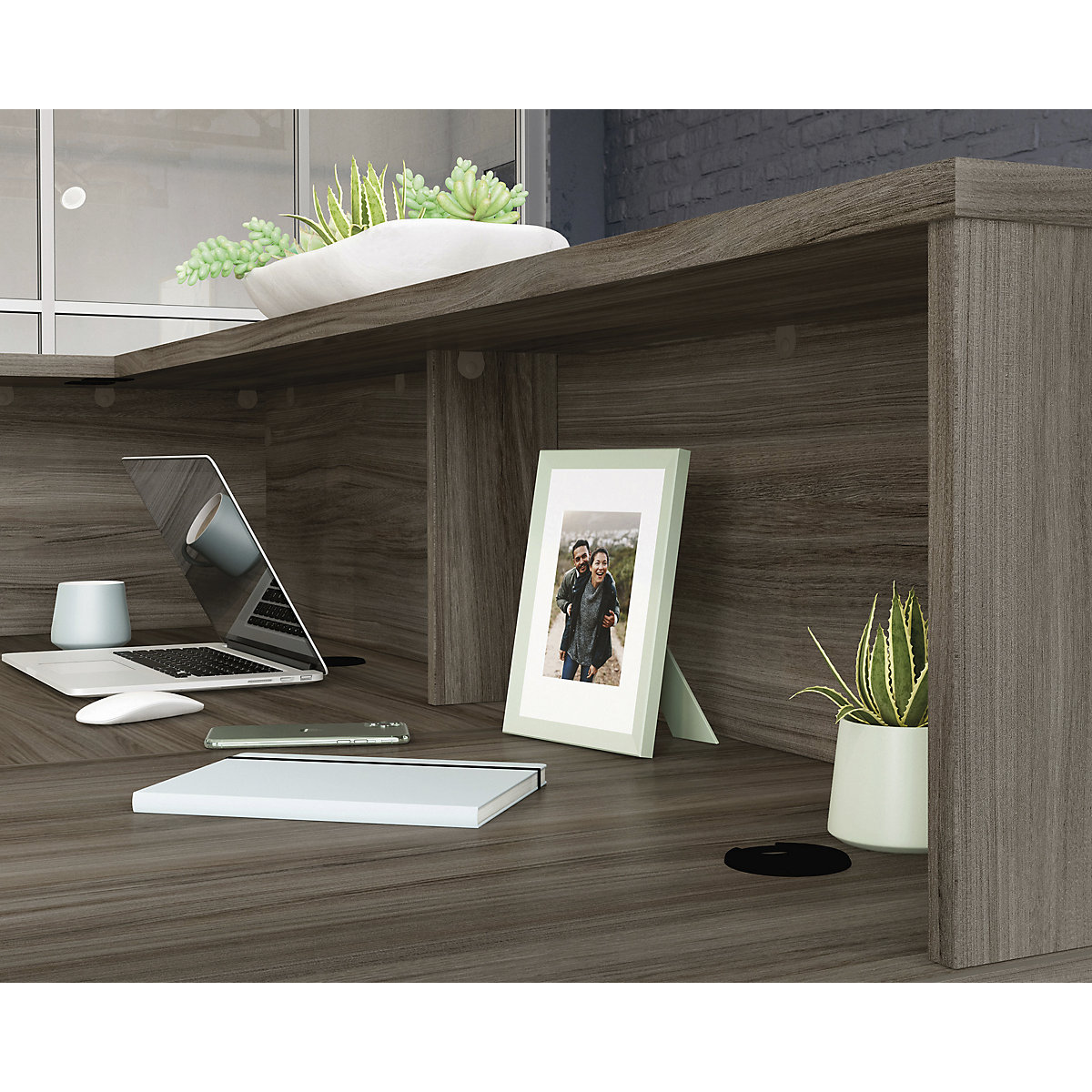 Associate Low Desk Hutch (Product illustration 5)-4