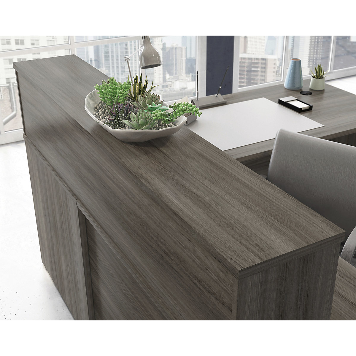 Associate Low Desk Hutch (Product illustration 6)-5
