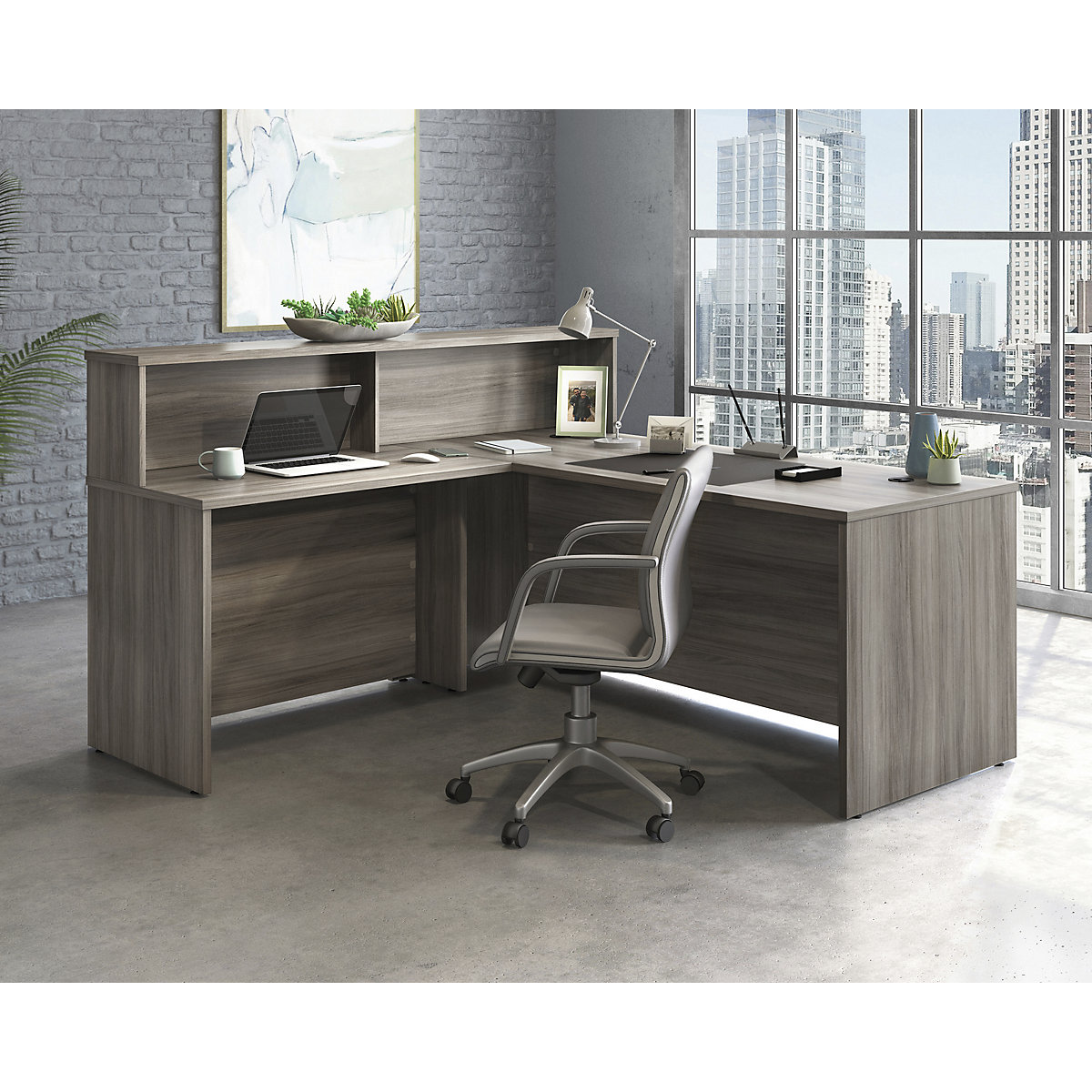 Associate Low Desk Hutch (Product illustration 7)-6