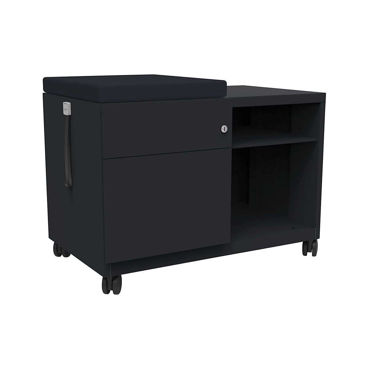 Bisley Caddy Pedestals, Bisley Caddy Pedestals, Bisley Caddy Pedestals | Black | Left Hand-9