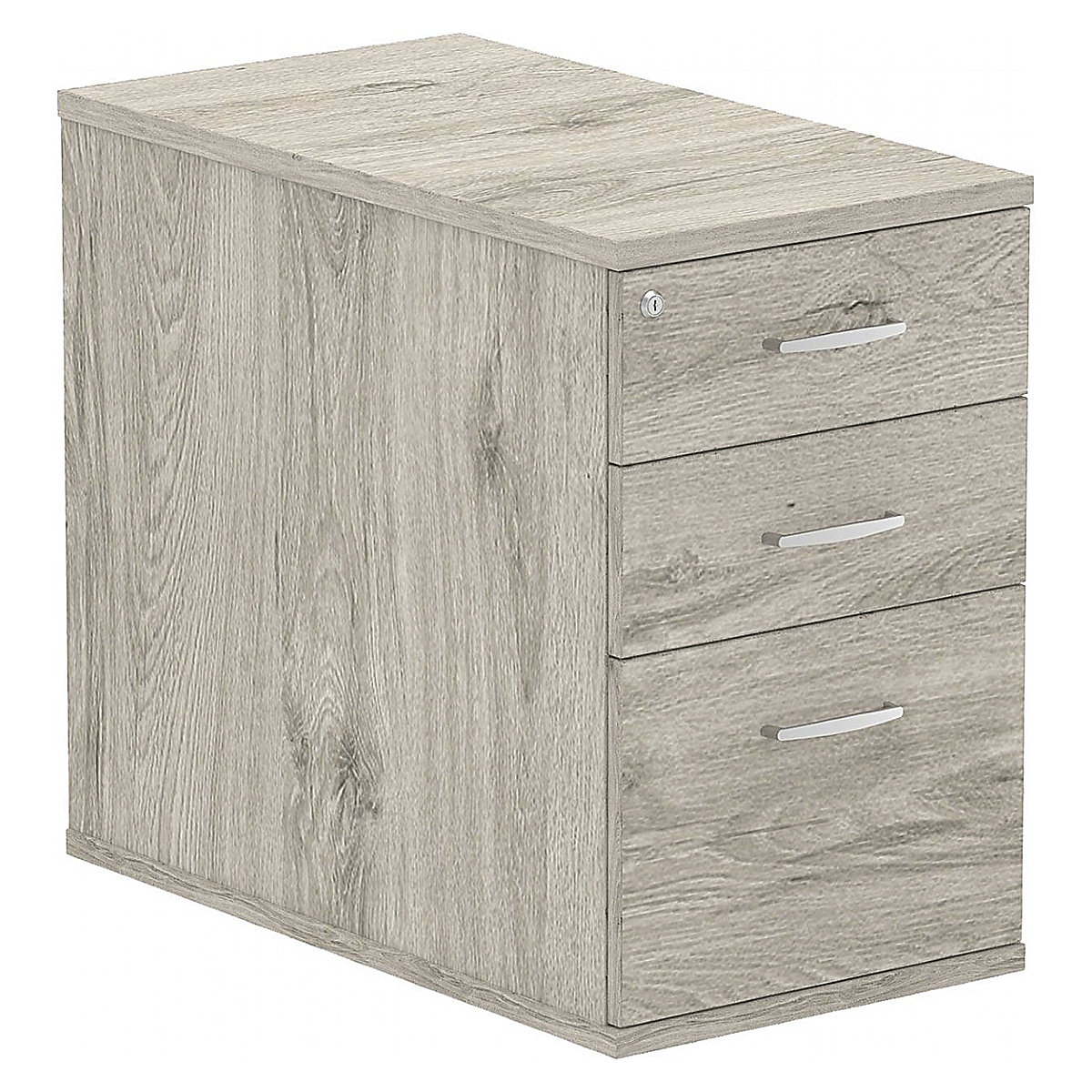 InterAct Desk High Pedestals, InterAct Desk High Pedestals, InterAct Desk High Pedestals 730h x 430w x 800d mm | Grey Oak-3