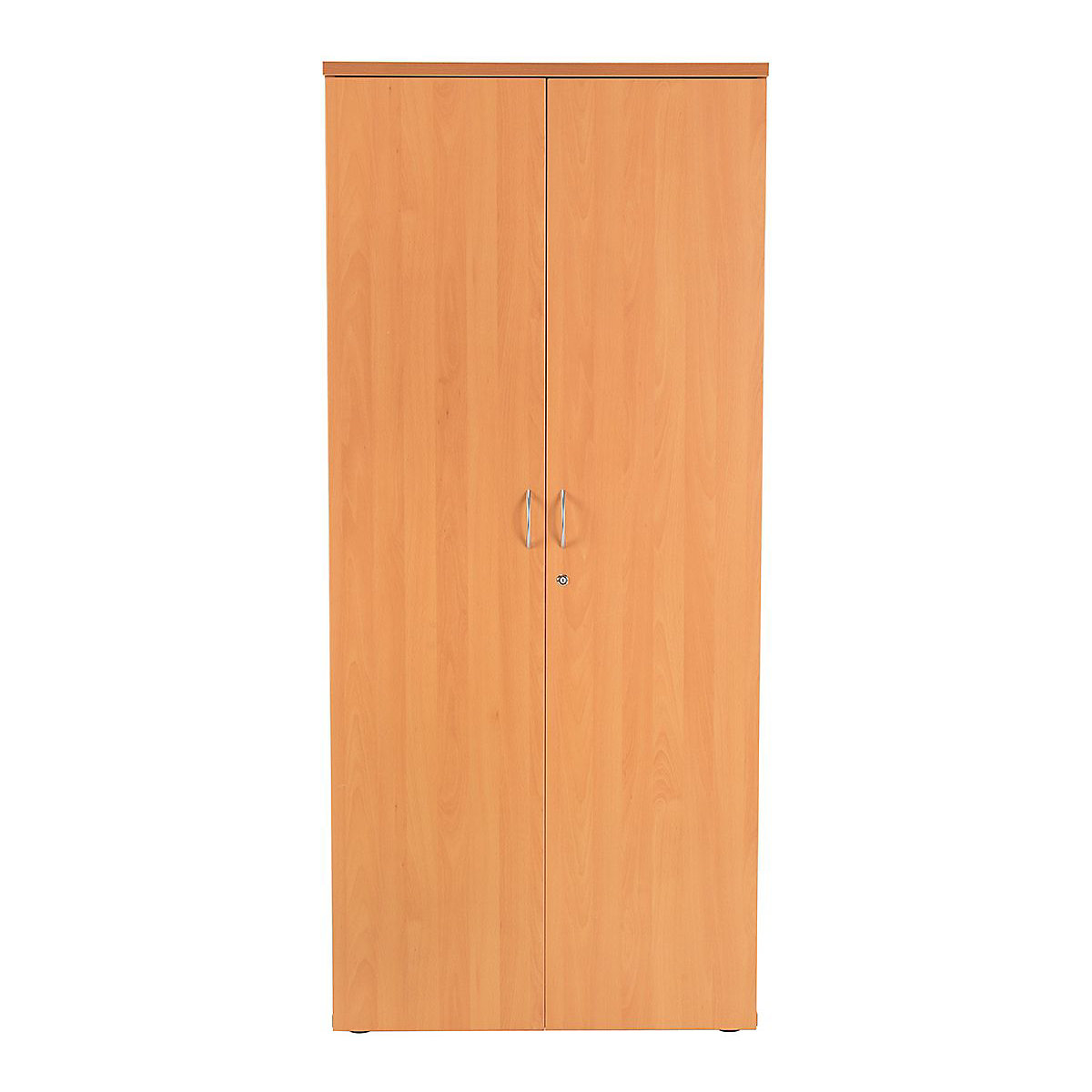Classic Lockable Office Storage Cupboard, Classic Lockable Office Storage Cupboard, Classic Lockable Office Storage Cupboard | 1800h x 800w x 450d mm | Beech-2