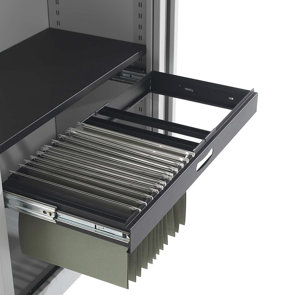 Commerce II Steel Tambour Roll Out Filing Frame