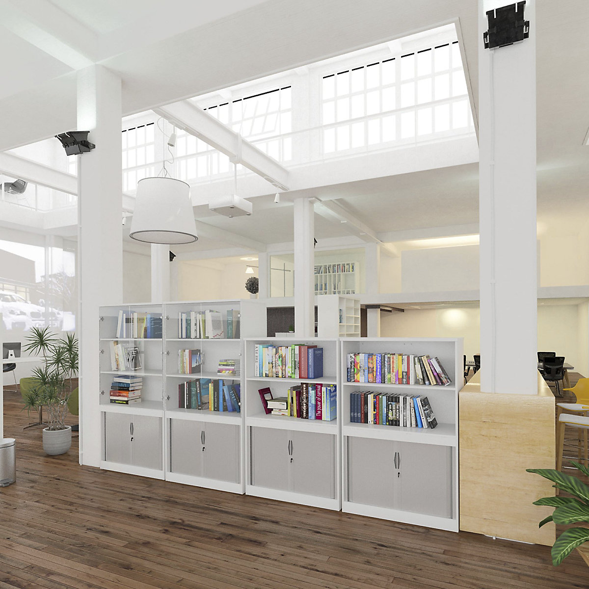 Integrate Large Volume Tambour Combination Cupboards (Product illustration 3)-2