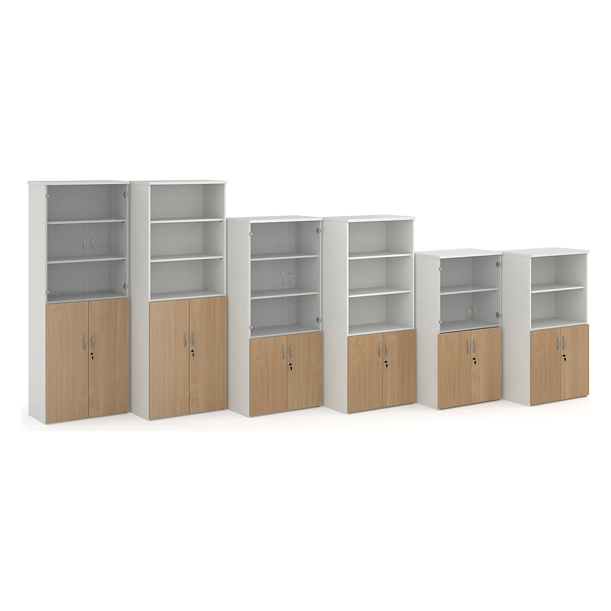 Integrate Two Tone Combination Cupboards