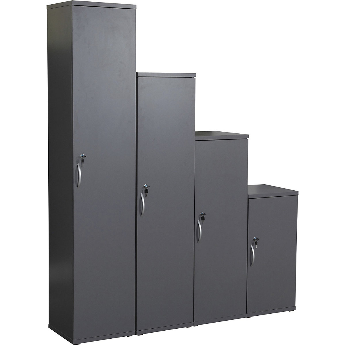 Karbon Narrow Cupboards, Karbon Narrow Cupboards, Karbon Narrow Cupboards 816h x 400w x 400d mm | Grey-1