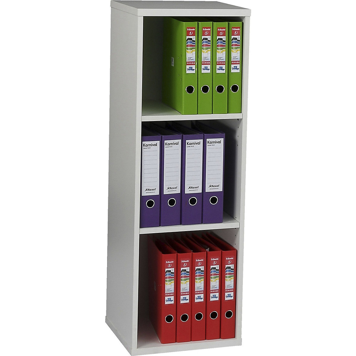 Konnexion Narrow Bookcases, Konnexion Narrow Bookcases, Konnexion Narrow Bookcases 1204h x 400w x 400d mm | White-8