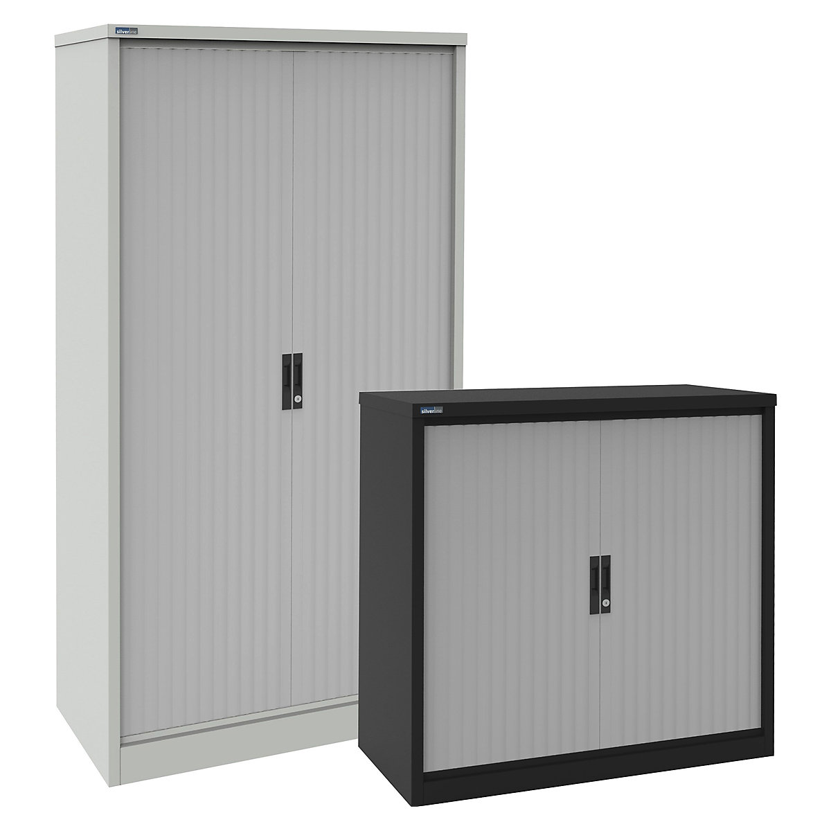 Silverline Kontrax Tambour Cupboards