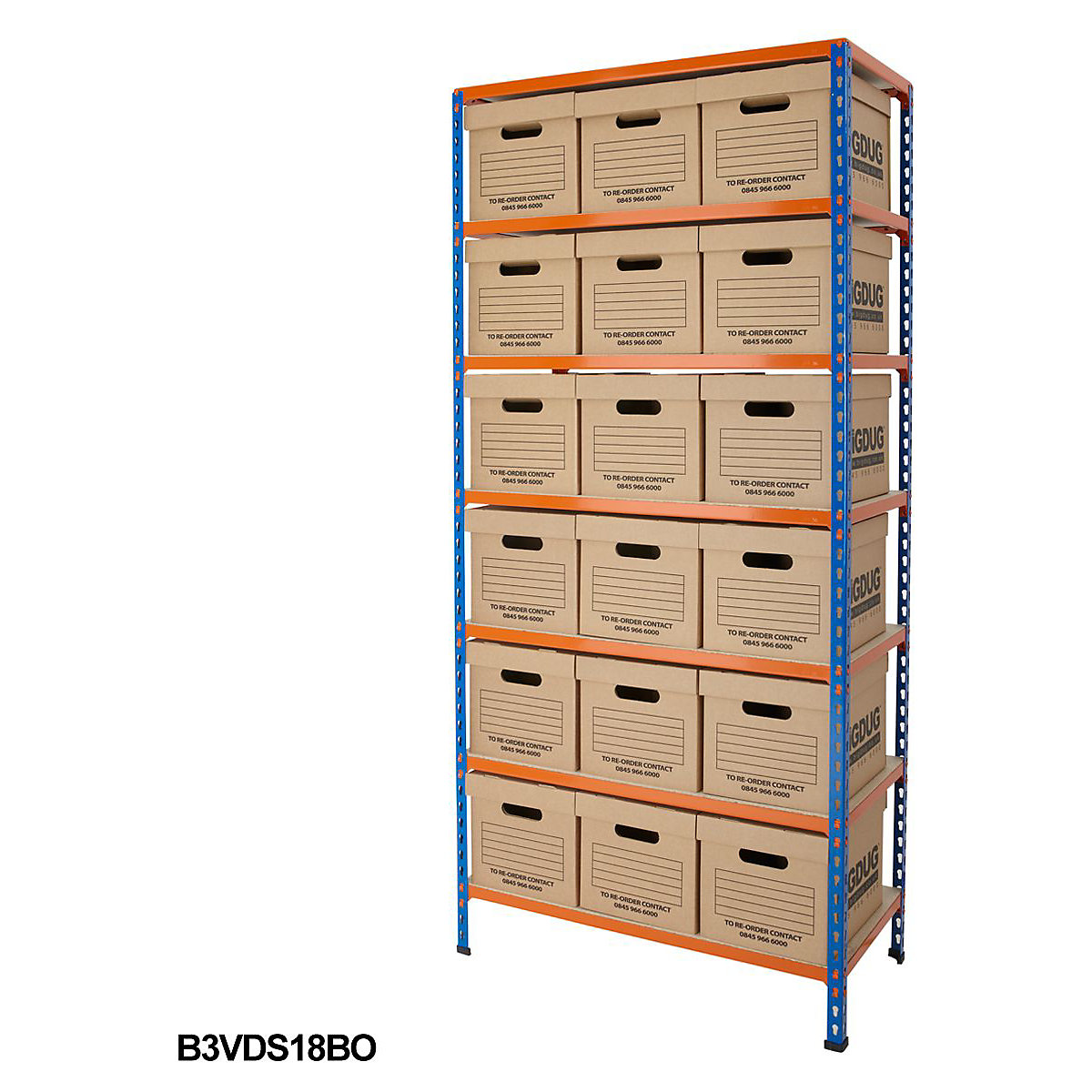 BiG340 Document Storage Shelving With Value Boxes (Product illustration 4)-3