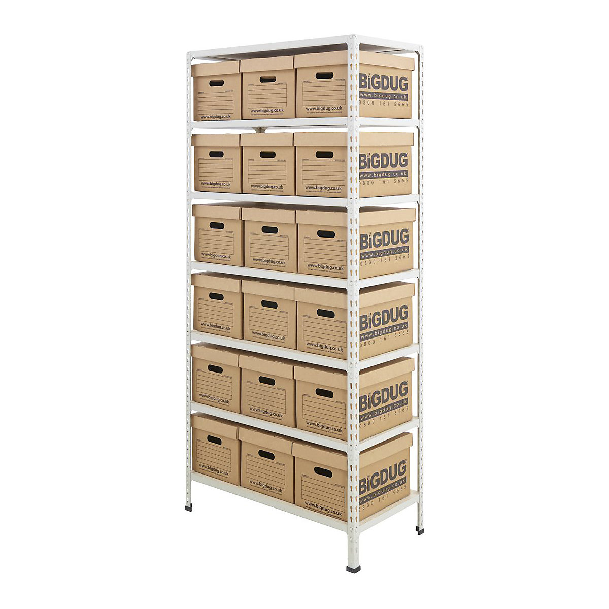 BiG340 Document Storage Shelving With Value Boxes