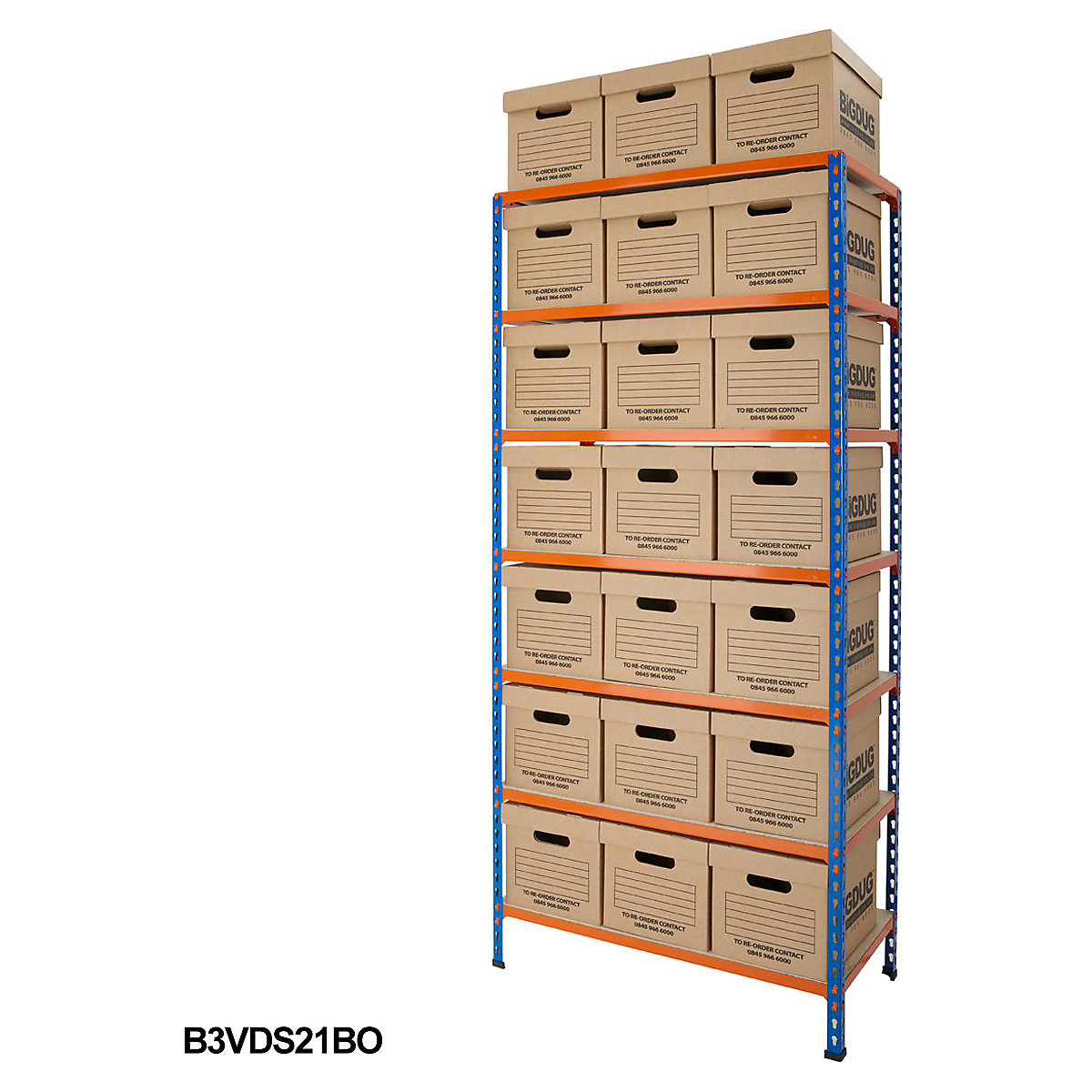 BiG340 Document Storage Shelving With Value Boxes (Product illustration 5)-4