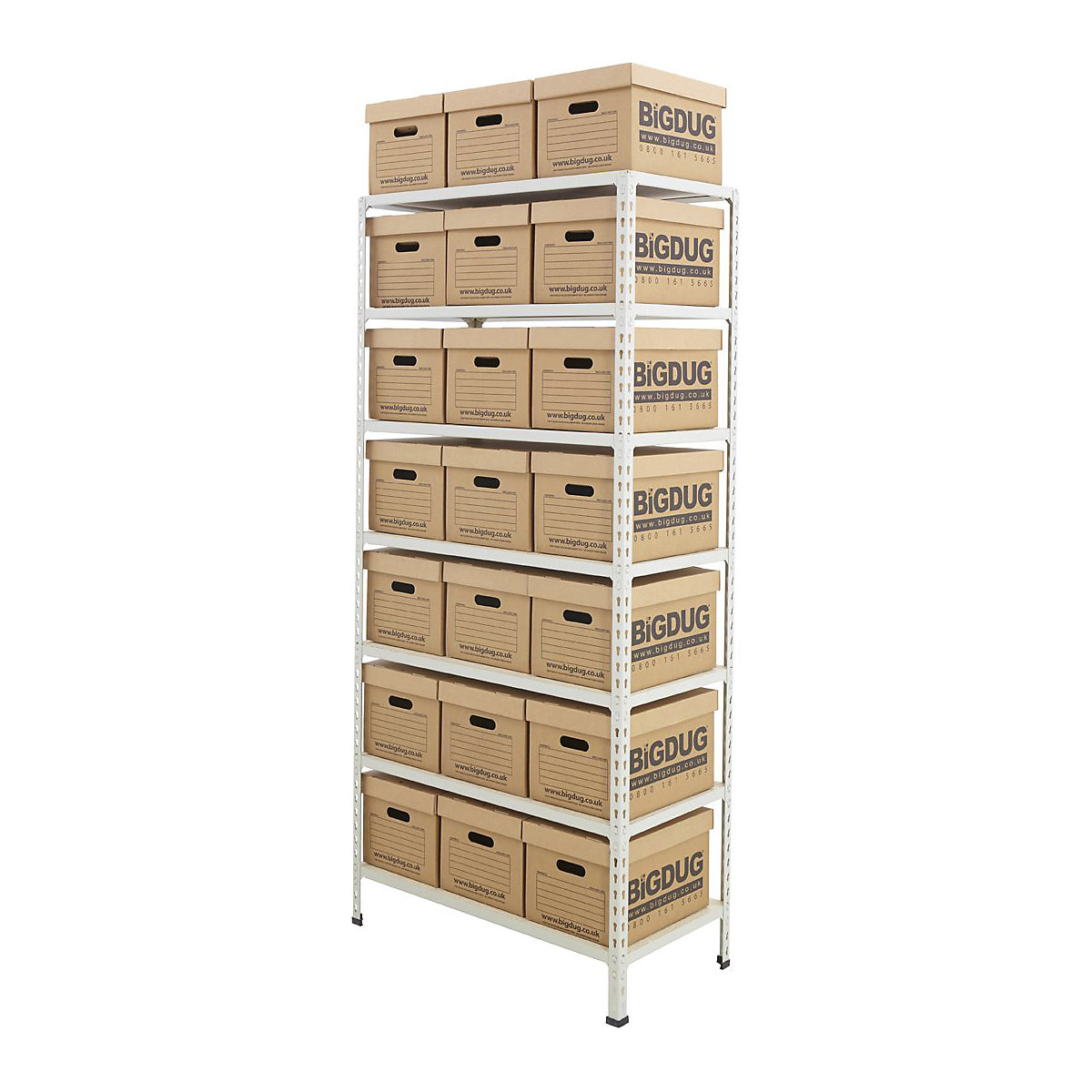BiG340 Document Storage Shelving With Value Boxes