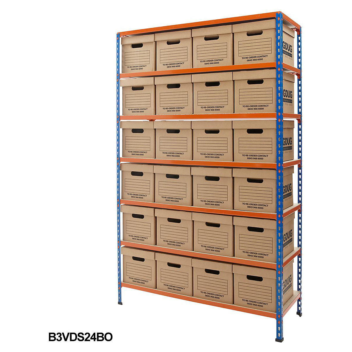 BiG340 Document Storage Shelving With Value Boxes (Product illustration 6)-5