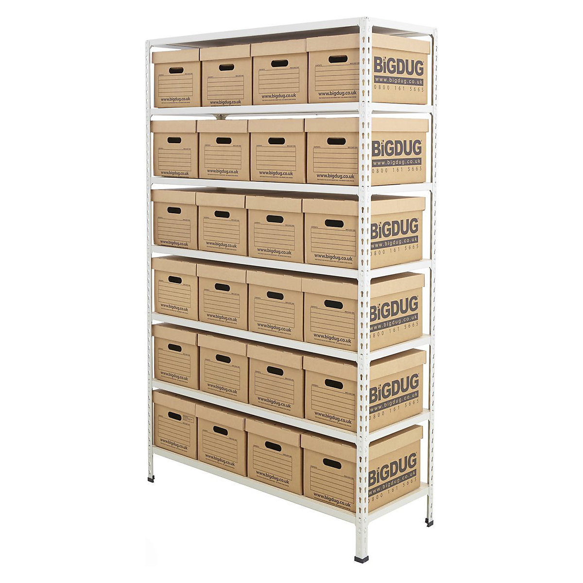 BiG340 Document Storage Shelving With Value Boxes