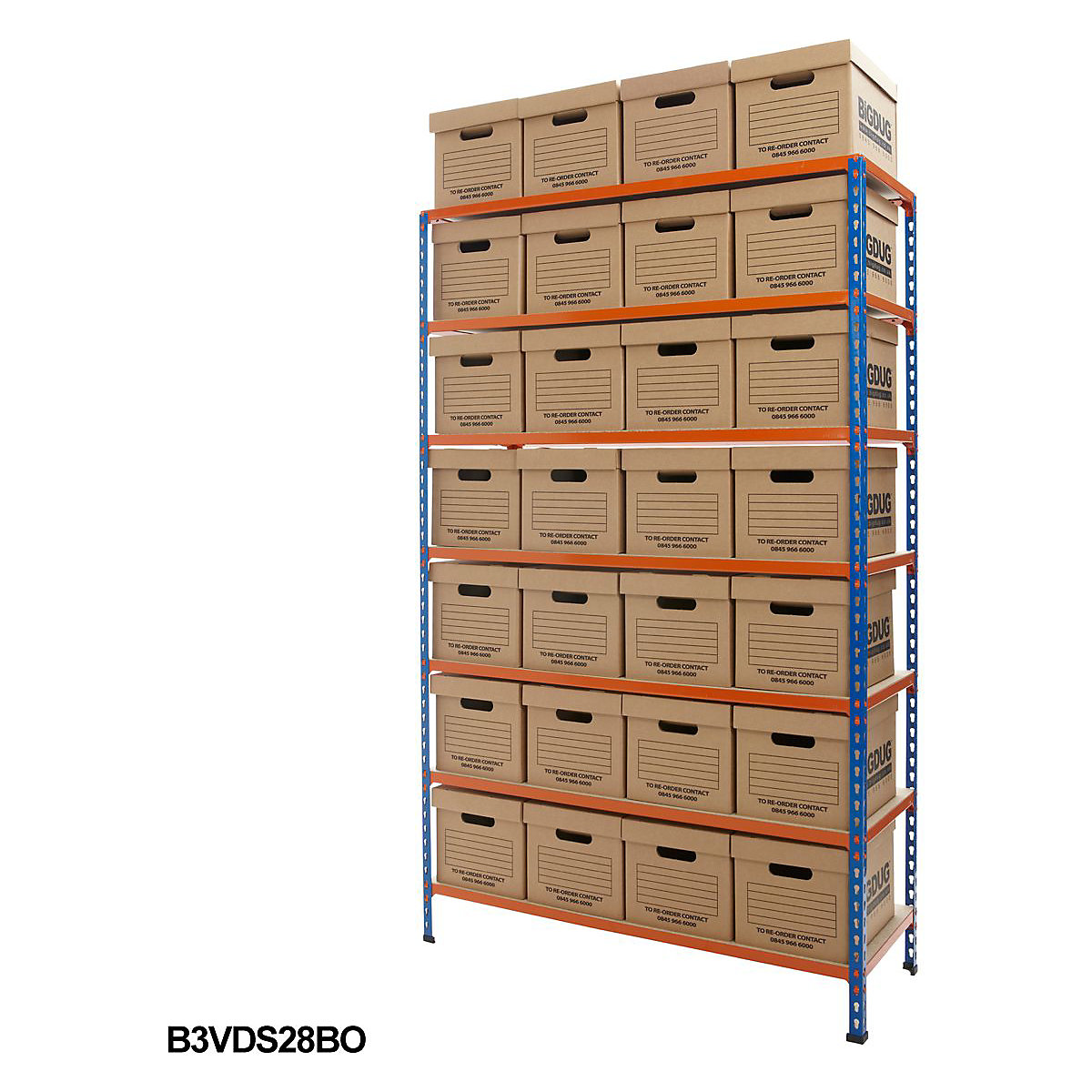 BiG340 Document Storage Shelving With Value Boxes (Product illustration 7)-6