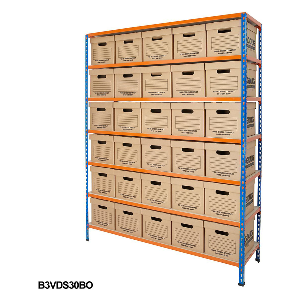 BiG340 Document Storage Shelving With Value Boxes (Product illustration 8)-7