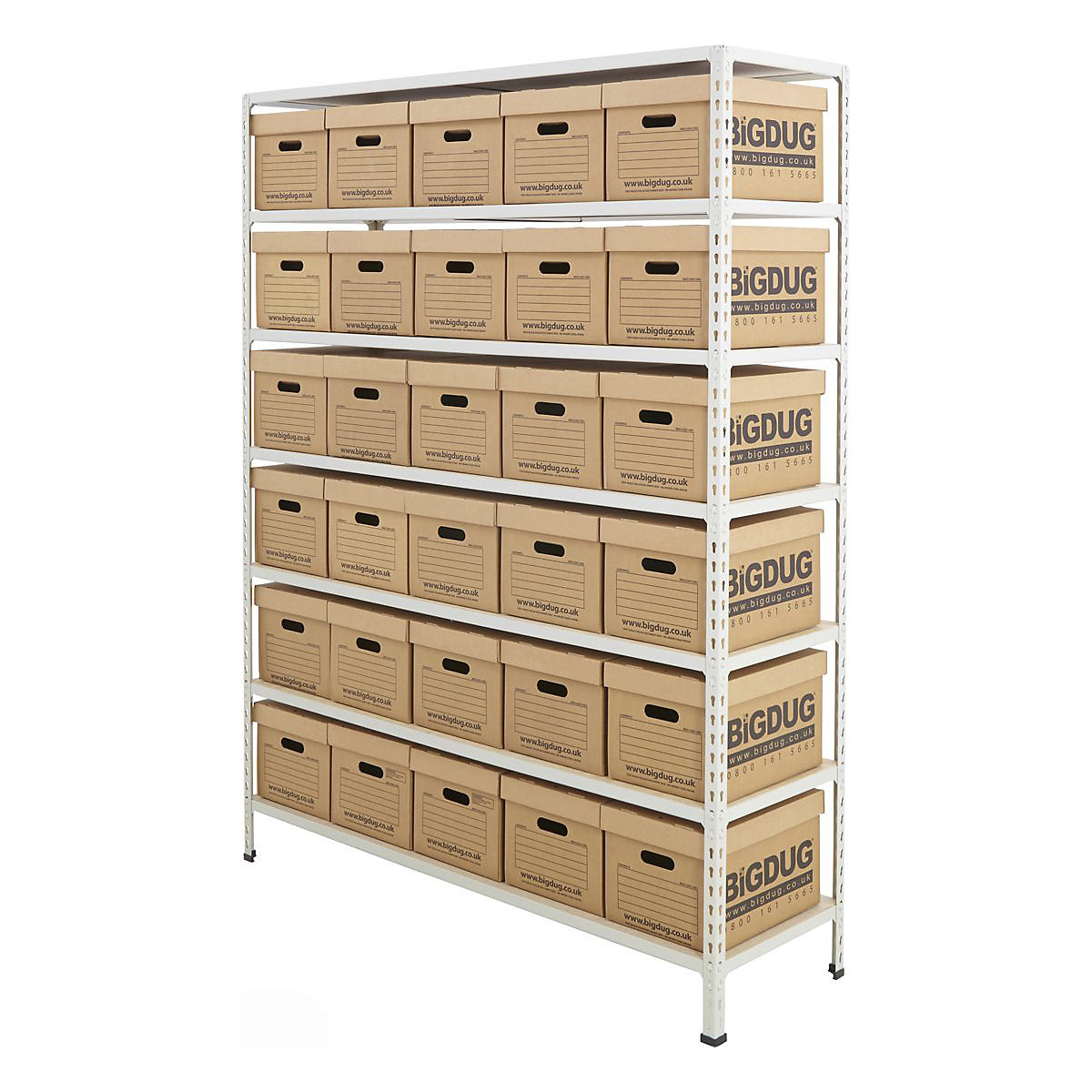 BiG340 Document Storage Shelving With Value Boxes