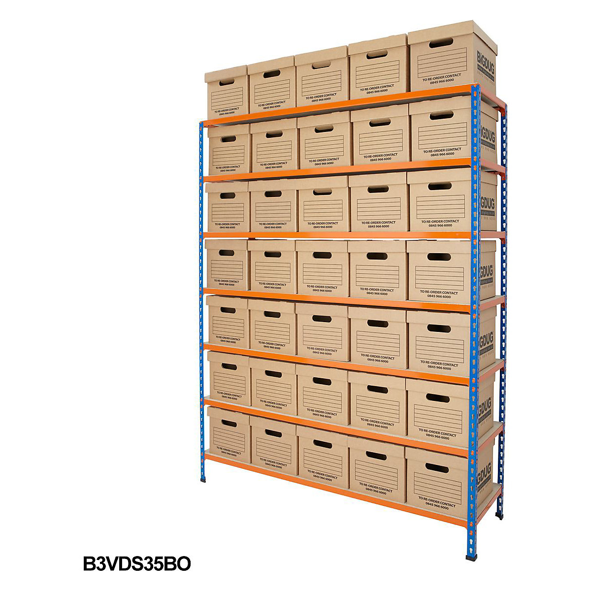 BiG340 Document Storage Shelving With Value Boxes (Product illustration 9)-8