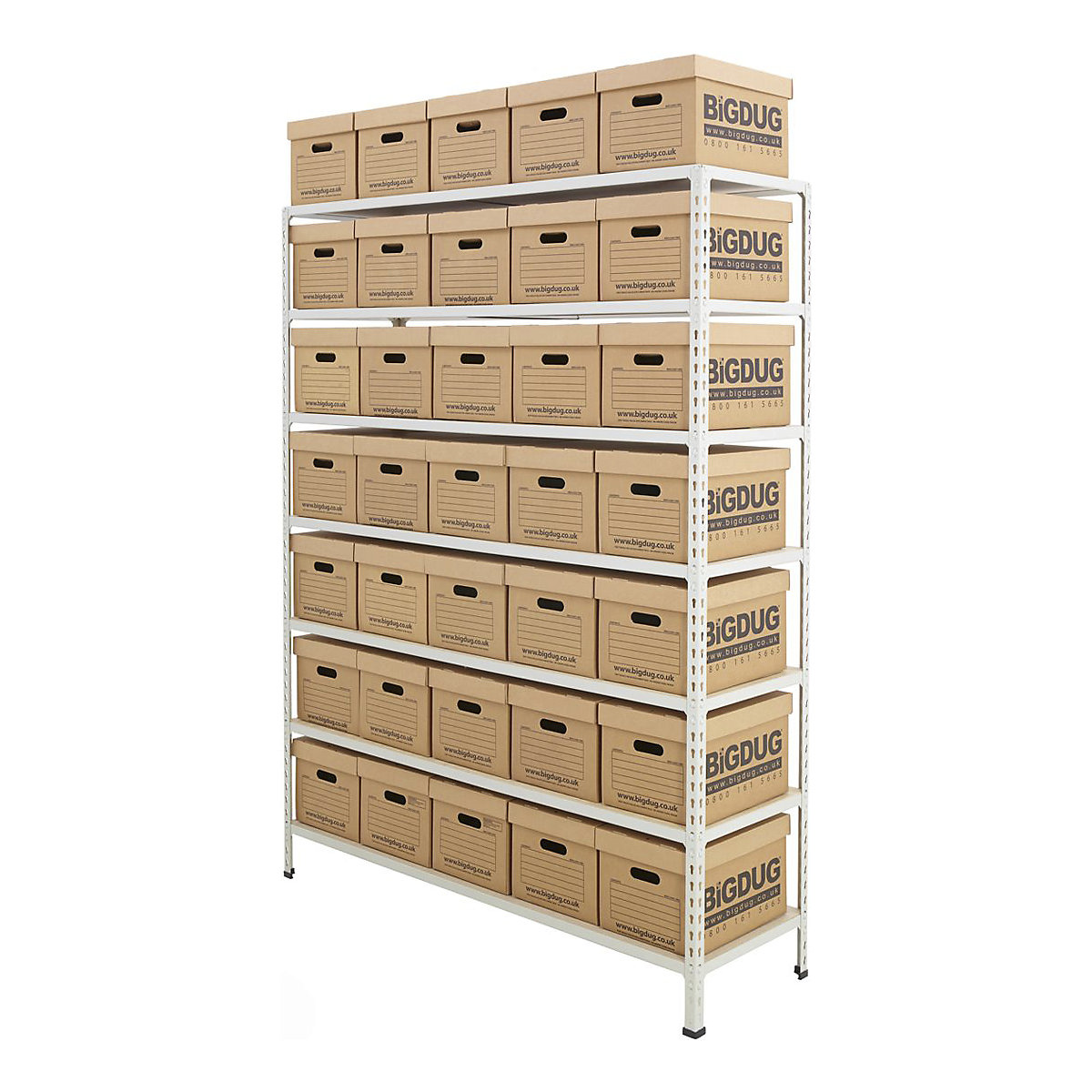 BiG340 Document Storage Shelving With Value Boxes