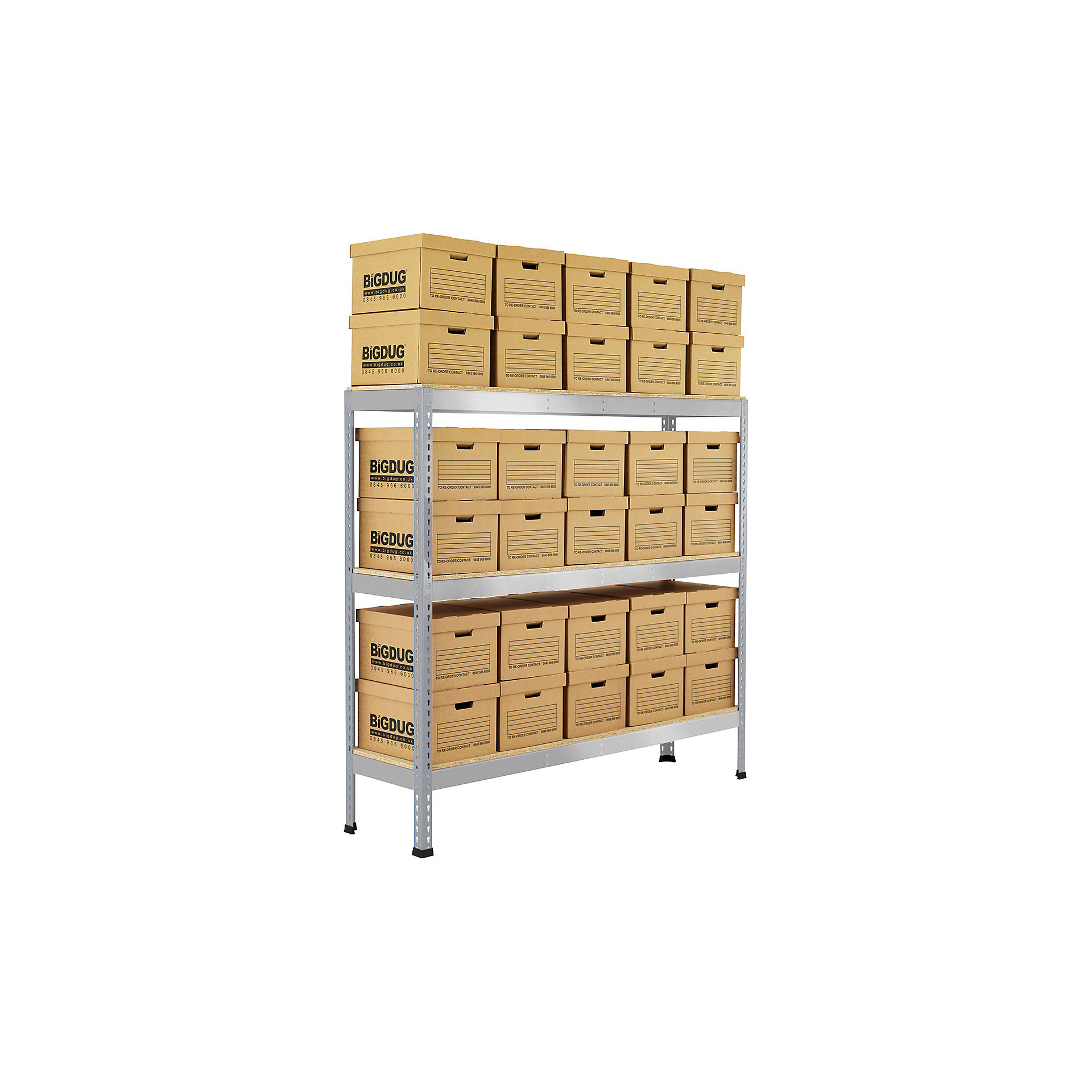 Office Racking For Boxes BiG400 Archive Storage Racking With Standard Boxes | Shelving | BiGDUG